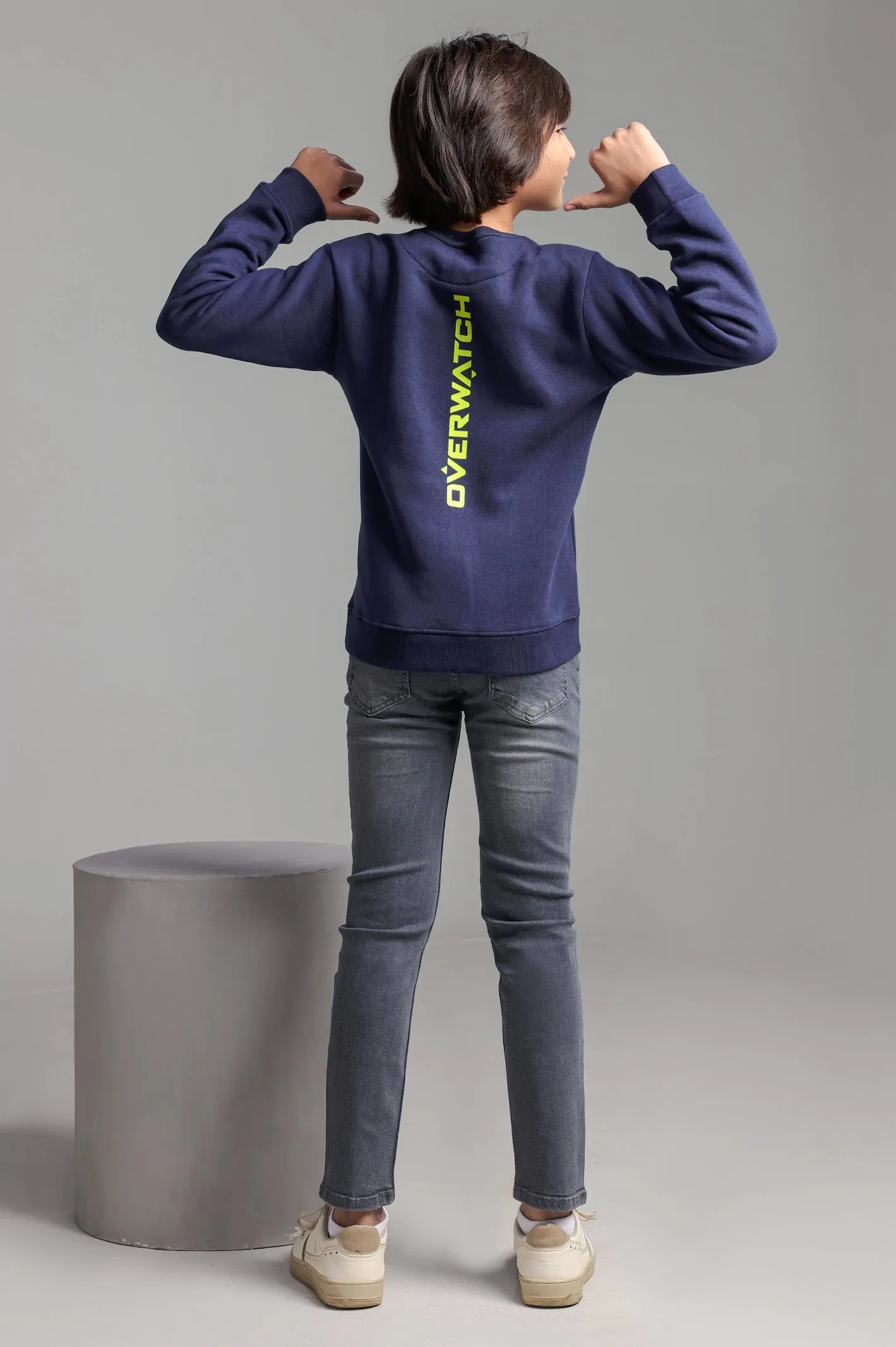 Overwatch Graphic Print Boys Sweatshirt