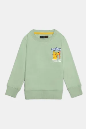 Pokemon Graphic Print Boys Sweatshirt