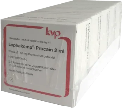 Procaine hydrochloride, LOPHAKOMP Procaine 2 ml injection solution