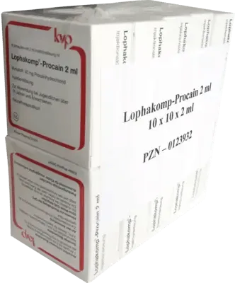 Procaine hydrochloride, LOPHAKOMP Procaine 2 ml injection solution