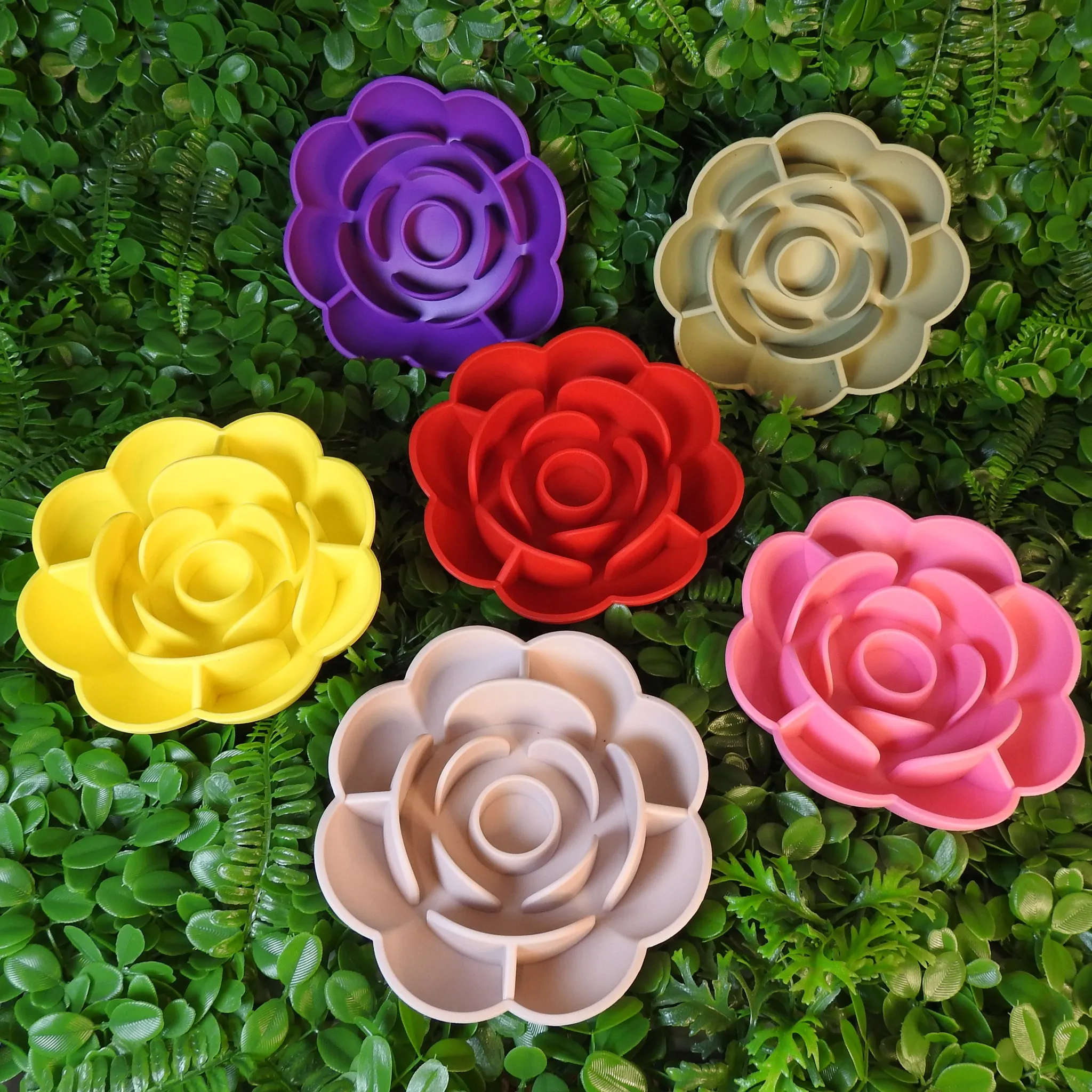 Rose Slow Feeder Bowl-Sunshine Yellow