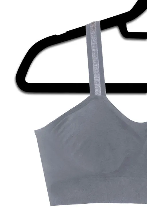 SELMA SLATE GREY SHEER STRAPS - STRAP-ITS