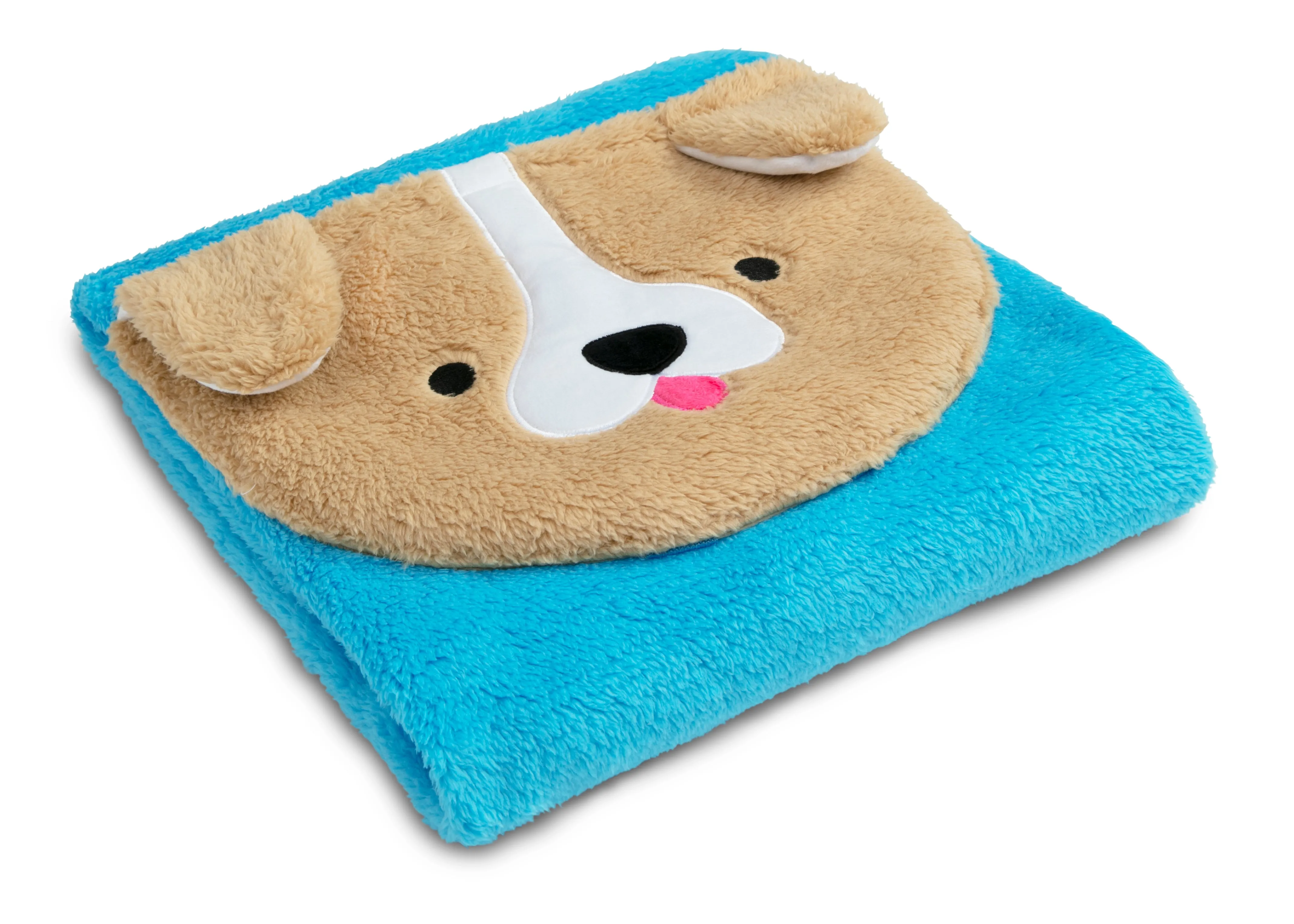 Sherpa Throw Blanket with Storage Pocket for Kids