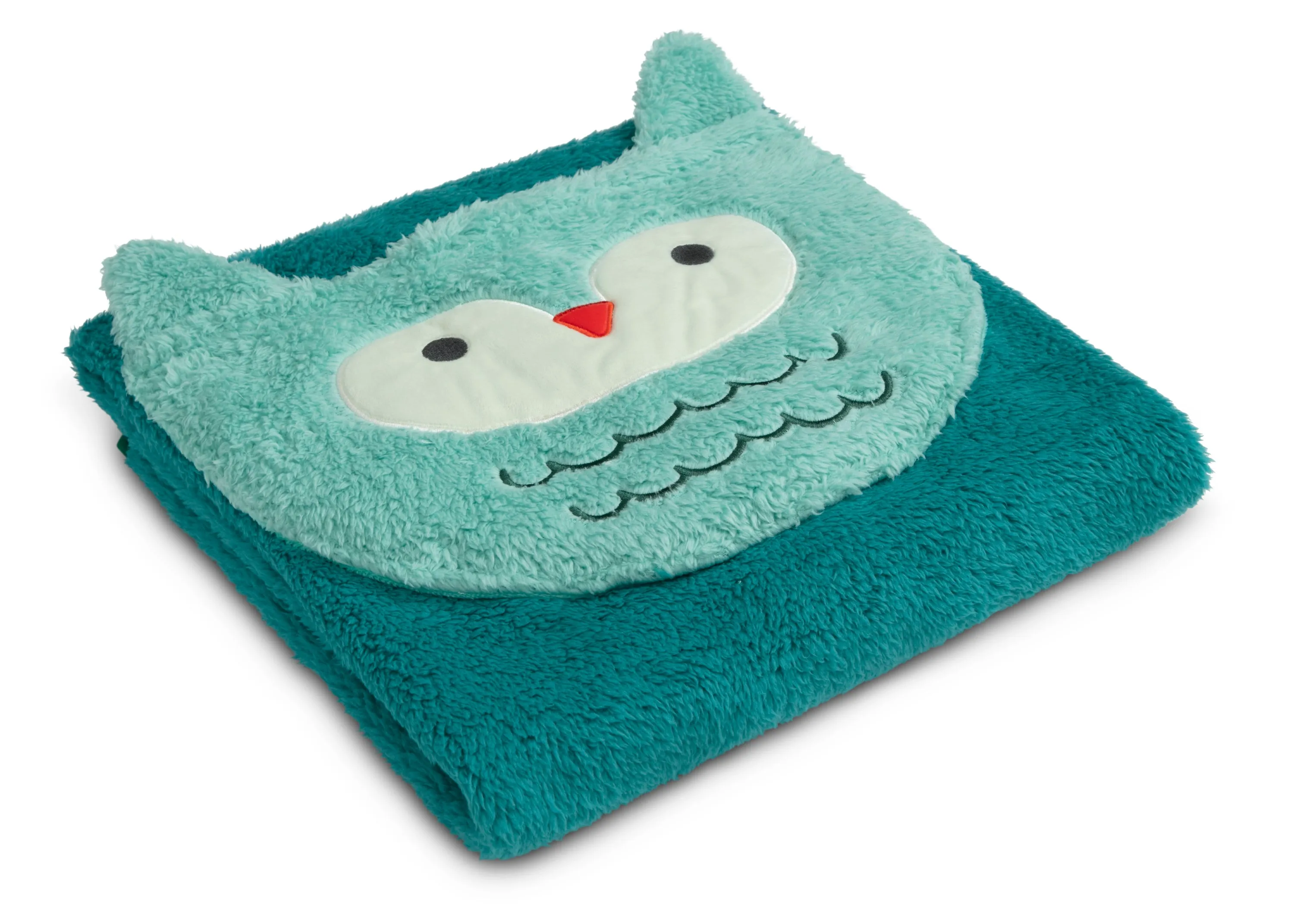 Sherpa Throw Blanket with Storage Pocket for Kids