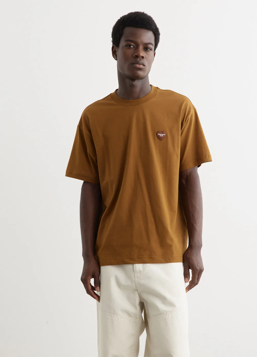 Short Sleeve Heart Patch T-Shirt
