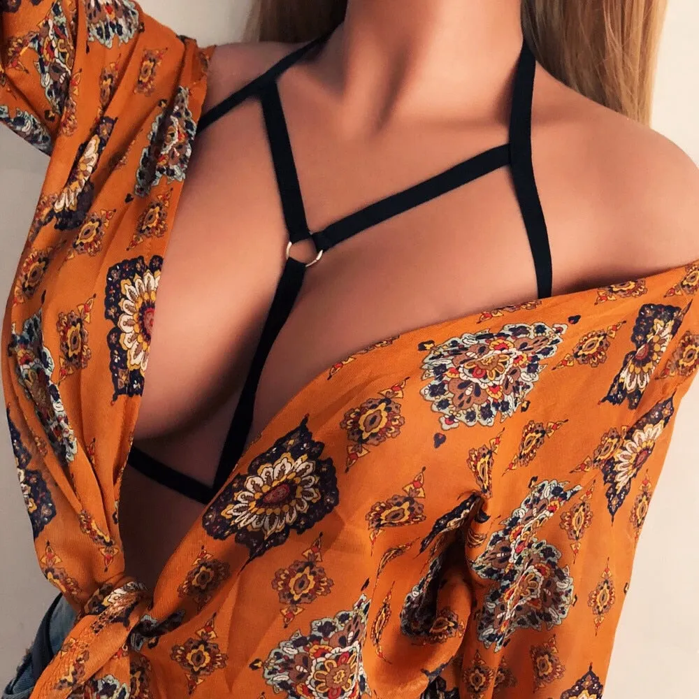 Strap Bralette Bikini Swimsuit
