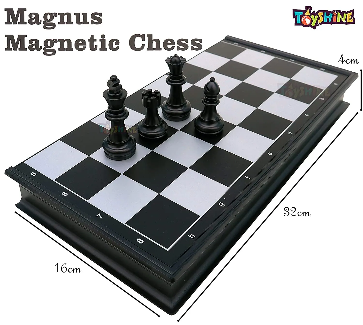 Toyshine Magnus Magnetic Chess Set with Folding Chess Board and Pieces, Educational Toys for Kids and Adults