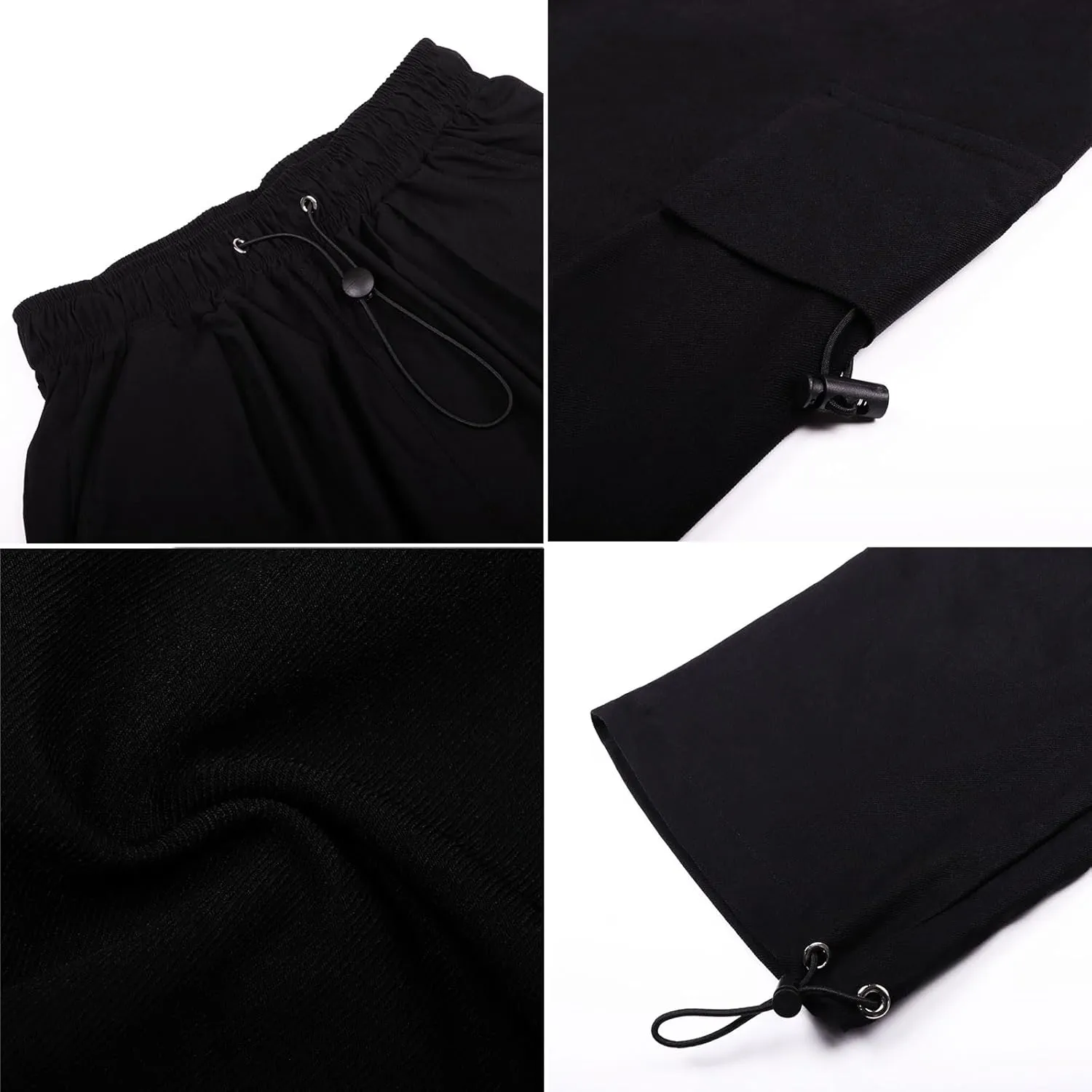 TSMNZMU Womens Baggy Cargo Pants Casual Hiking Trousers Loose Fit Parachute Pants Y2K Hight Waist Mutil Pocket Trousers
