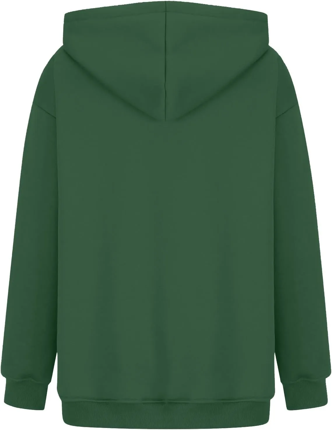 Women Solid Basic Hoodies Fall Outfits Long Sleeve Sweatshirts Pullover Drop Shoulder Tops with Pocket