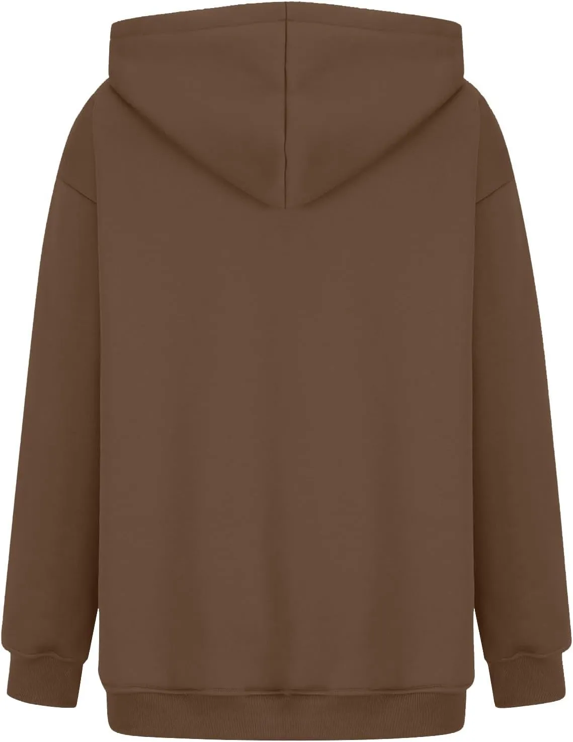 Women Solid Basic Hoodies Fall Outfits Long Sleeve Sweatshirts Pullover Drop Shoulder Tops with Pocket