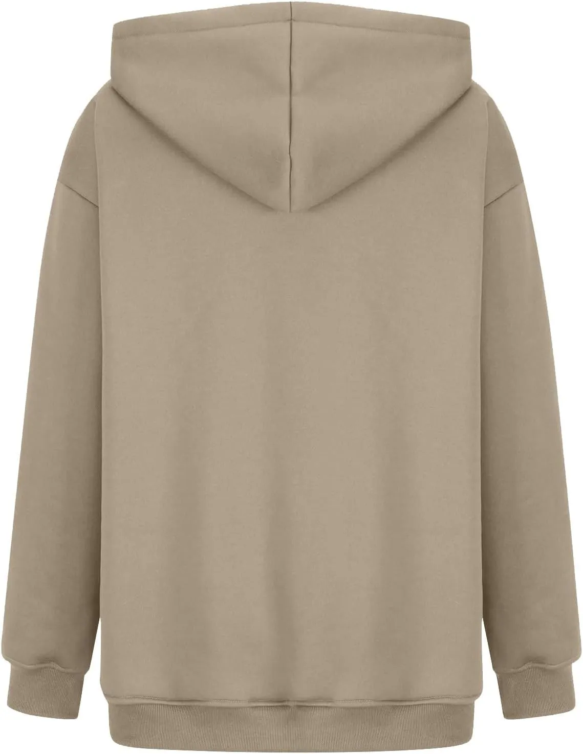 Women Solid Basic Hoodies Fall Outfits Long Sleeve Sweatshirts Pullover Drop Shoulder Tops with Pocket