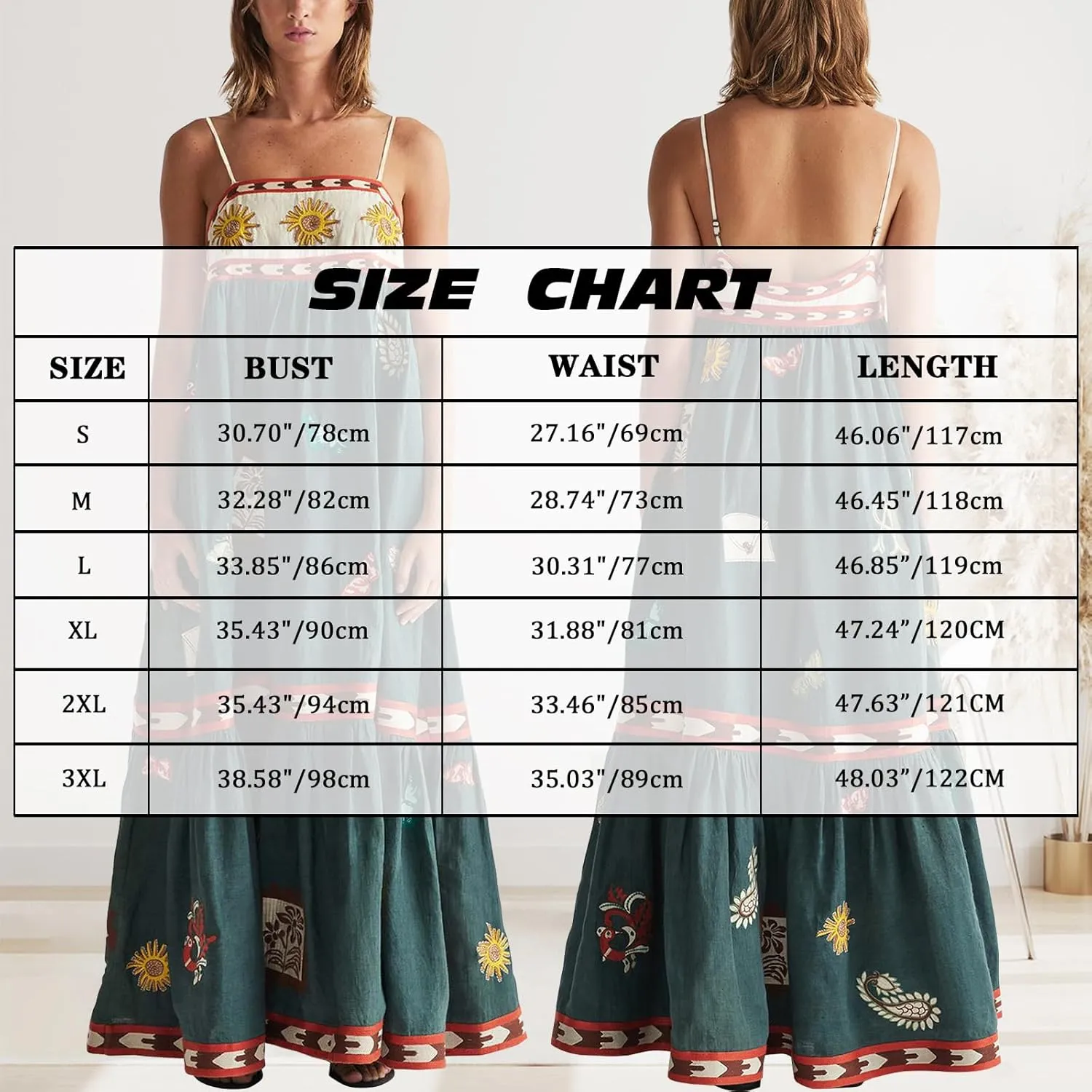 Women Spaghetti Strap Graffiti Maxi Dress Sleeveless Loose Boho Flowy Long Sundress Colorful A Line Beach Sundress
