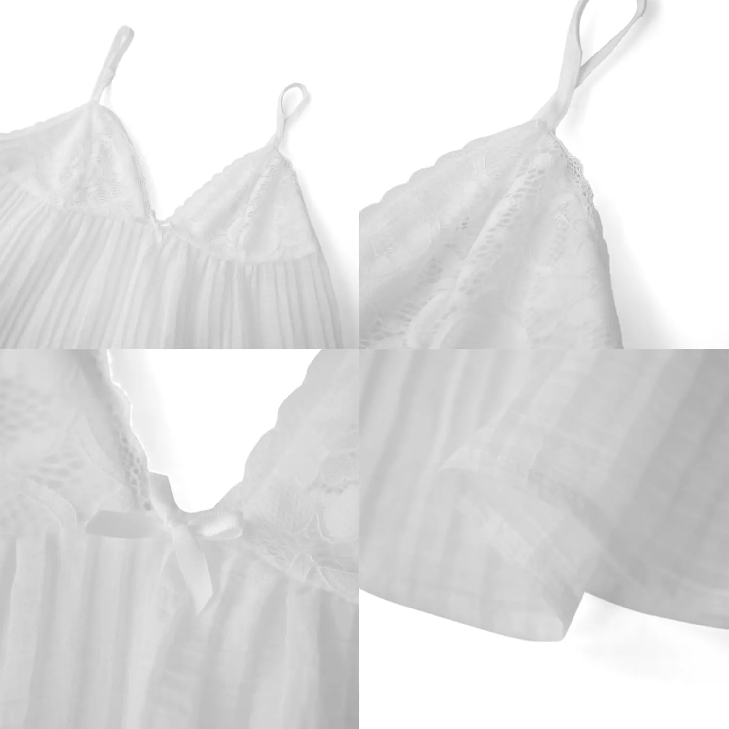 Women Y2K Fairy Pleated Camisole Coquette Spaghetti Strap V-Neck Lace Mesh Sheer Ruffle Hem Crop Tank Top Clubwear