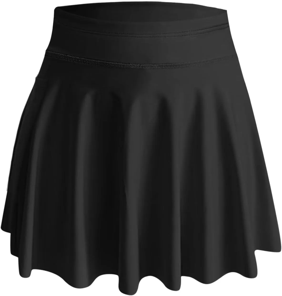 Womens Skorts with Pockets Summer Trendy Tummy Control Athletic Yoga Skirts with Short High Waist Tennis Swim Suit Bottoms