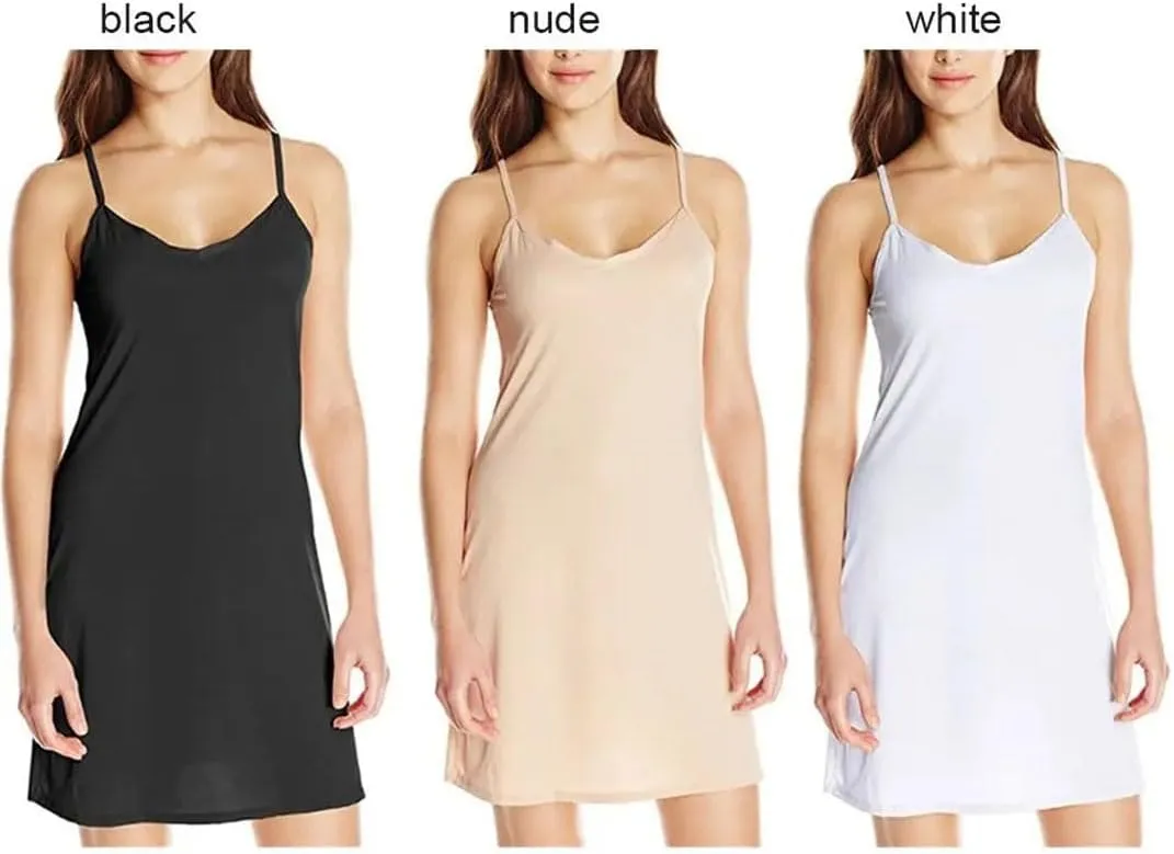 Womens Sling Dress Holiday Sexy Slim Solid Short Summer Camisoles V Neck Backless Sleeveless Casual Slip Under Dress