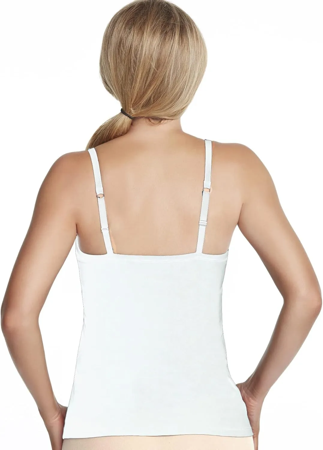 Women's Underwire Bra Camisole, Sleeveless, Scoop Neck, One Size, Standard Length