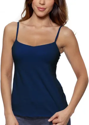 Women's Underwire Bra Camisole, Sleeveless, Scoop Neck, One Size, Standard Length