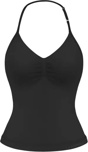YEOREO SoftHue Impact Longline Strappy Top Women's Halter Workout Tank Tops Backless Gym Longline with Adjustable Strap